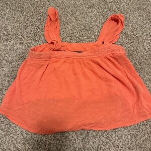 Orange Sleeveless Top
